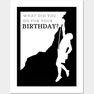 Bouldering Birthday Party Posters and Art